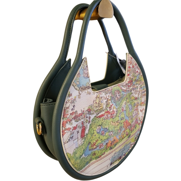 NWT! Disney Enchanted Map Crossbody Satchel - Picture 5 of 8